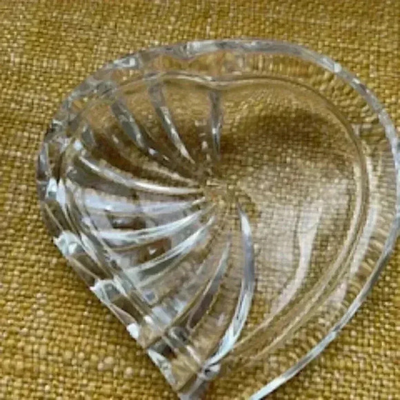 Gorham Leaded Crystal Heart Shaped Trinket‎ Jewelry Vanity Box - Picture 3 of 8